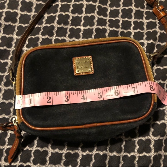 Dooney & Bourke Suede Crossbody Hunter BLACK - Picture 5 of 16